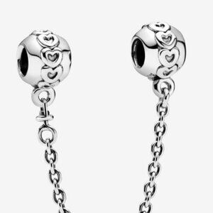 Sterling Silver Pandora Love Connection Safety Chain